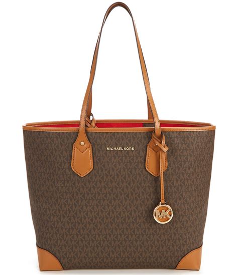 michael kors signature handbags|michael kors eva tote bag.